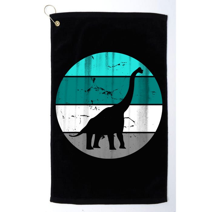 Dino Retro Vintage Brachiosaurus Golf Towel