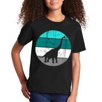 Dino Retro Vintage Brachiosaurus Kids T-Shirt