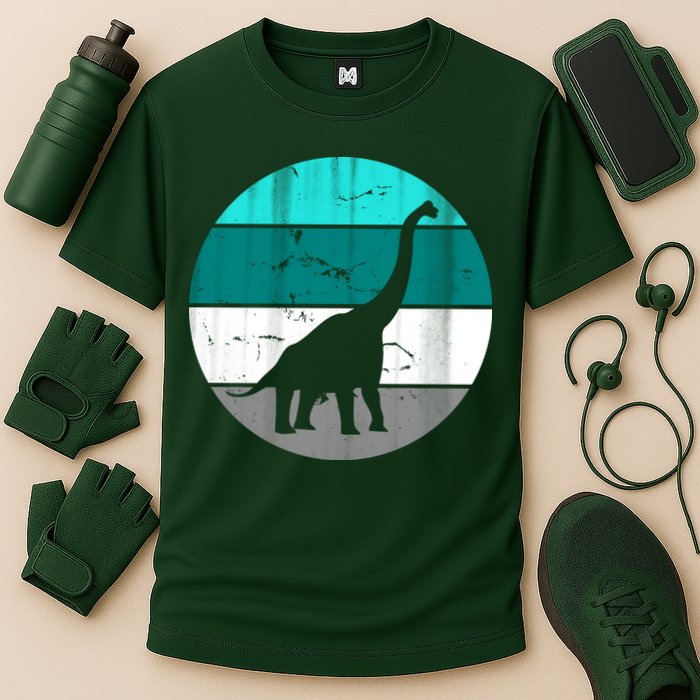 Dino Retro Vintage Brachiosaurus Performance Shirt