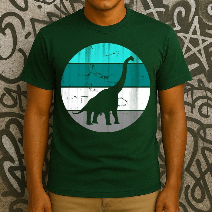 Dino Retro Vintage Brachiosaurus T-Shirt