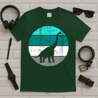 Dino Retro Vintage Brachiosaurus T-Shirt