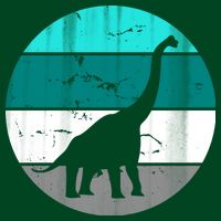 Dino Retro Vintage Brachiosaurus Poster