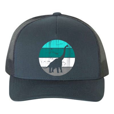 Dino Retro Vintage Brachiosaurus Yupoong Adult 5-Panel Trucker Hat