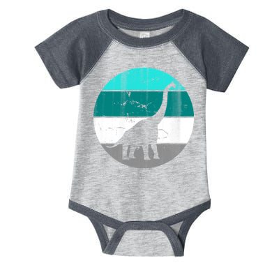 Dino Retro Vintage Brachiosaurus Infant Baby Jersey Bodysuit