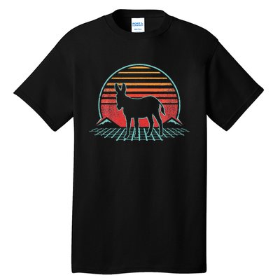 Donkey Retro Vintage 80s Style Animal Lover Tall T-Shirt