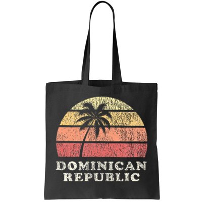 Dominican Republic Vintage 70s Retro Throwback Design Tote Bag