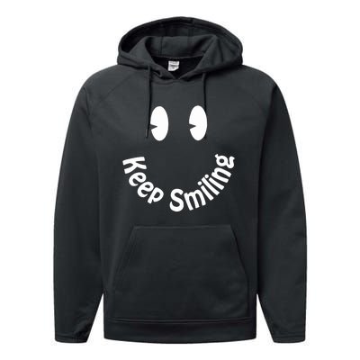 Devon Rodriguez Wearing Keep Smiling Performance Fleece Hoodie