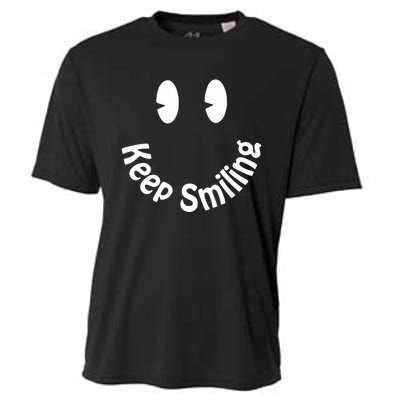 Devon Rodriguez Wearing Keep Smiling Cooling Performance Crew T-Shirt