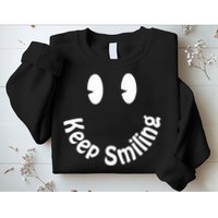 Devon Rodriguez Wearing Keep Smiling Sweatshirt