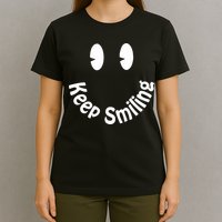 Devon Rodriguez Wearing Keep Smiling T-Shirt