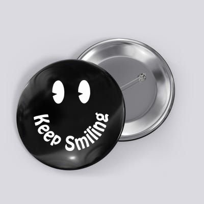 Devon Rodriguez Wearing Keep Smiling Button