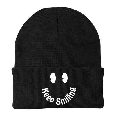 Devon Rodriguez Wearing Keep Smiling Beanie