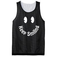 Devon Rodriguez Wearing Keep Smiling Mesh Reversible Basketball Jersey Tank