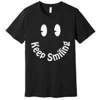 Devon Rodriguez Wearing Keep Smiling Premium T-Shirt