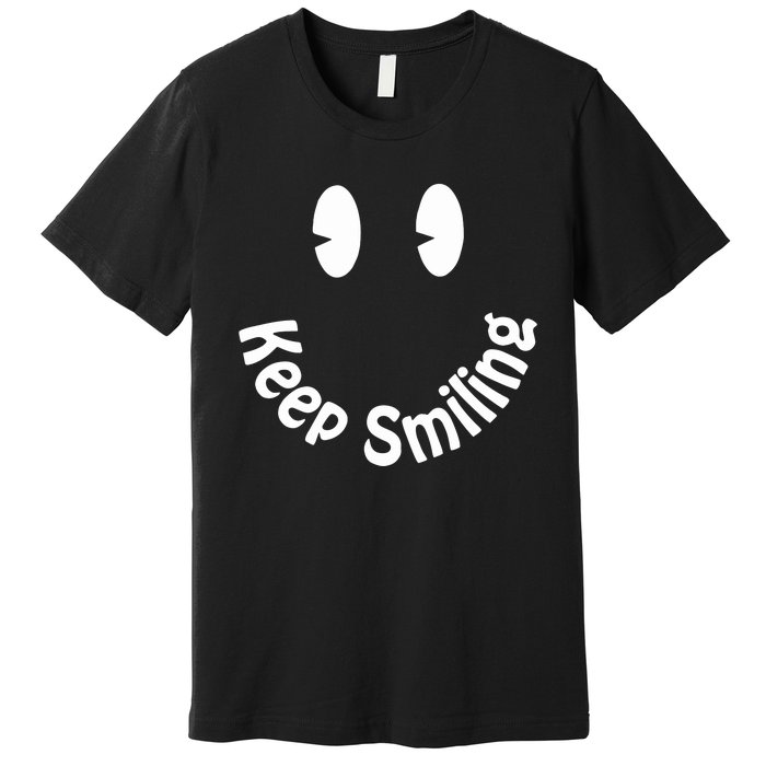 Devon Rodriguez Wearing Keep Smiling Premium T-Shirt