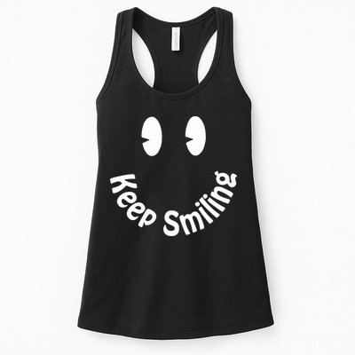 Devon Rodriguez Wearing Keep Smiling Womens Tank Top