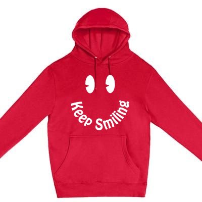 Devon Rodriguez Wearing Keep Smiling Premium Pullover Hoodie