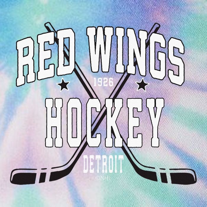 D.E.T.R.O.I.T Red Wings Stars Red Legacy Tie Dye Trucker Hat