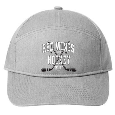 D.E.T.R.O.I.T Red Wings Stars Red 7-Panel Snapback Hat