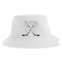 D.E.T.R.O.I.T Red Wings Stars Red Sustainable Bucket Hat
