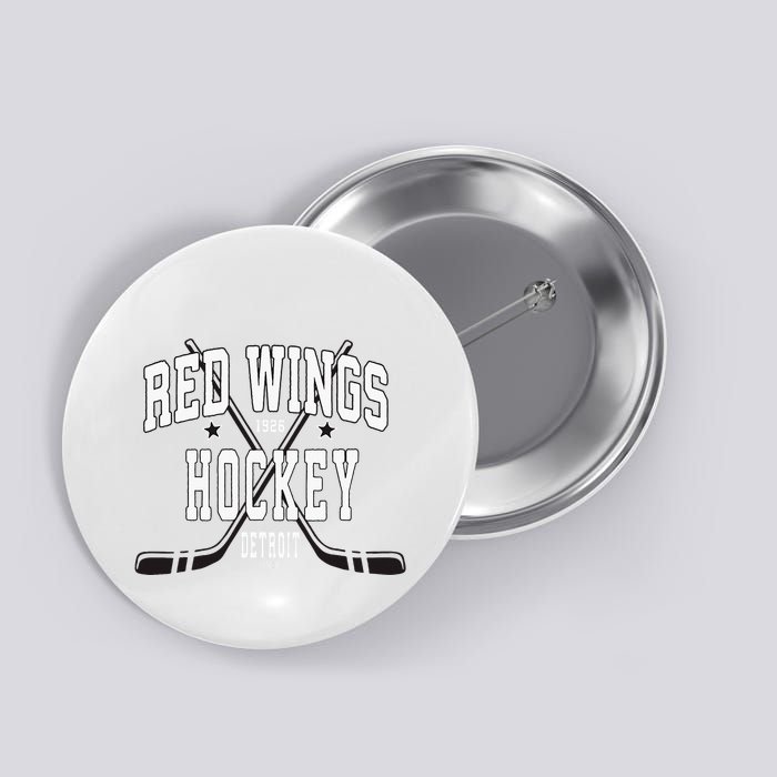 D.E.T.R.O.I.T Red Wings Stars Red Button