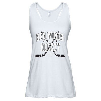 D.E.T.R.O.I.T Red Wings Stars Red Ladies Essential Flowy Tank
