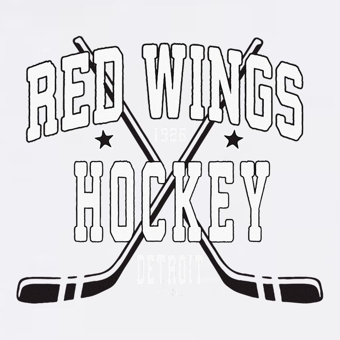 D.E.T.R.O.I.T Red Wings Stars Red Cooling Performance Long Sleeve Crew