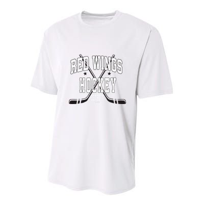 D.E.T.R.O.I.T Red Wings Stars Red Youth Performance Sprint T-Shirt