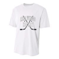 D.E.T.R.O.I.T Red Wings Stars Red Youth Performance Sprint T-Shirt