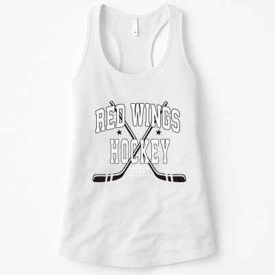D.E.T.R.O.I.T Red Wings Stars Red Womens Tank Top