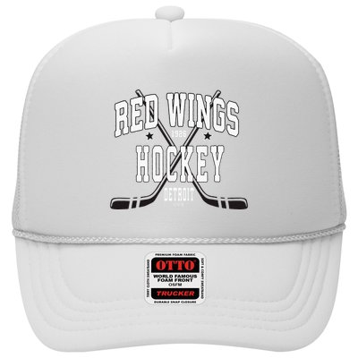 D.E.T.R.O.I.T Red Wings Stars Red Trucker Hat