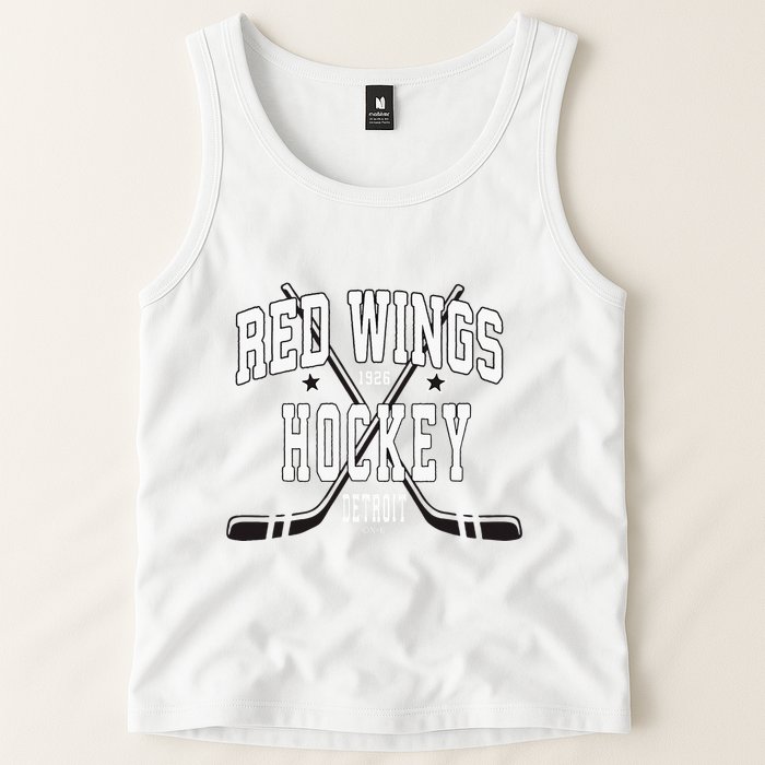 D.E.T.R.O.I.T Red Wings Stars Red Tank Top