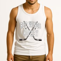 D.E.T.R.O.I.T Red Wings Stars Red Tank Top