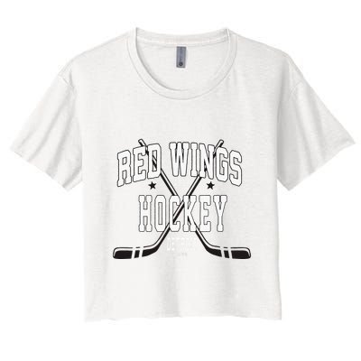 D.E.T.R.O.I.T Red Wings Stars Red Crop Top