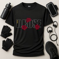 D. Rose With Three Yellow Stars Cooling Performance Crew T-Shirt