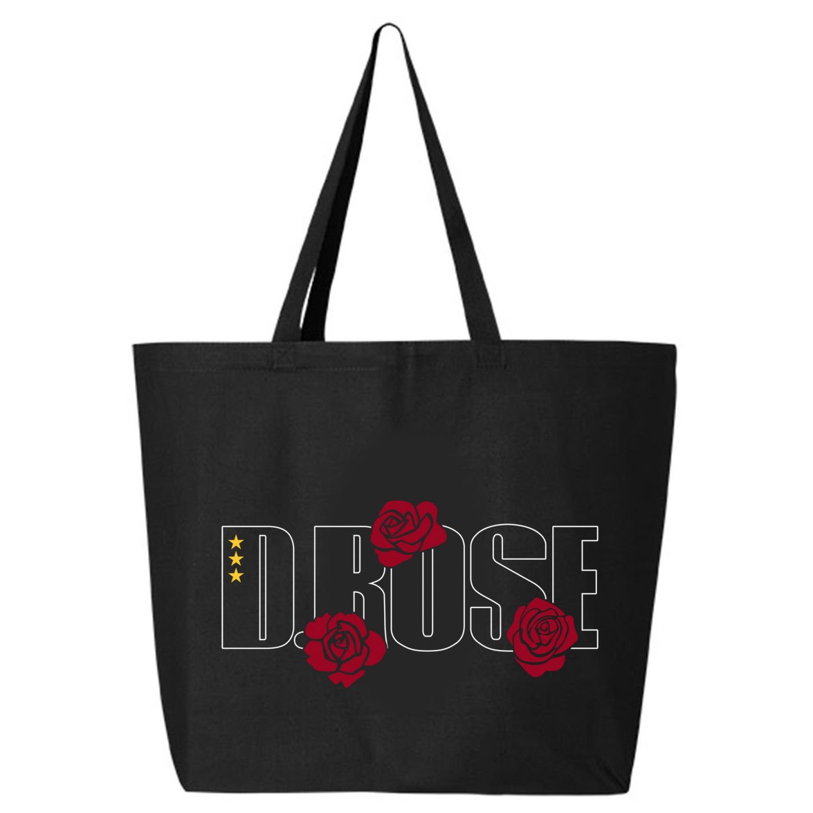 D. Rose With Three Yellow Stars 25L Jumbo Tote