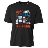 Day Red White Blue Icu Crew Icu Nurse 4th July Independence Gift Cooling Performance Crew T-Shirt