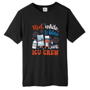 Day Red White Blue Icu Crew Icu Nurse 4th July Independence Gift Tall Fusion ChromaSoft Performance T-Shirt