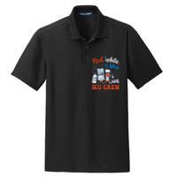 Day Red White Blue Icu Crew Icu Nurse 4th July Independence Gift Dry Zone Grid Polo