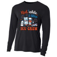 Day Red White Blue Icu Crew Icu Nurse 4th July Independence Gift Cooling Performance Long Sleeve Crew