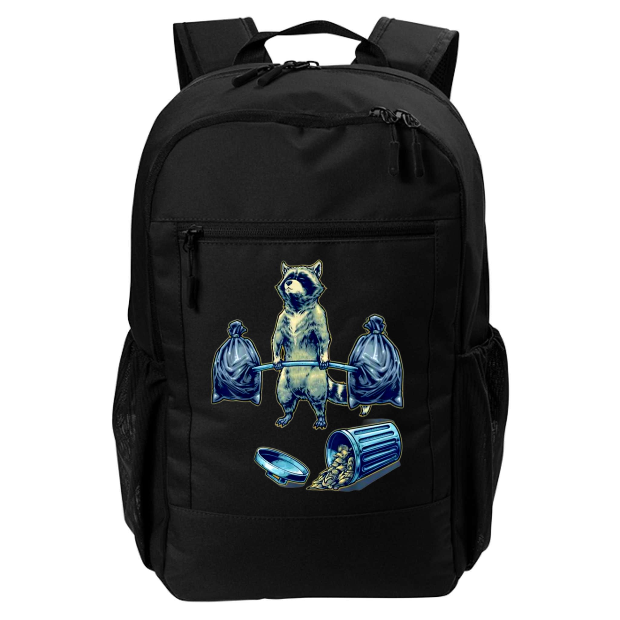 Deadlifting Raccoon Weightlifting Bodybuilding Fitness Gym Backpack