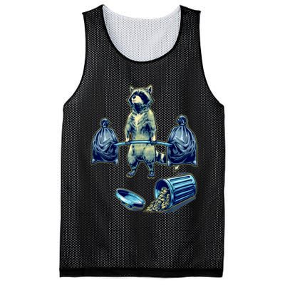 Deadlifting Raccoon Weightlifting Bodybuilding Fitness Gym Mesh Reversible Basketball Jersey Tank