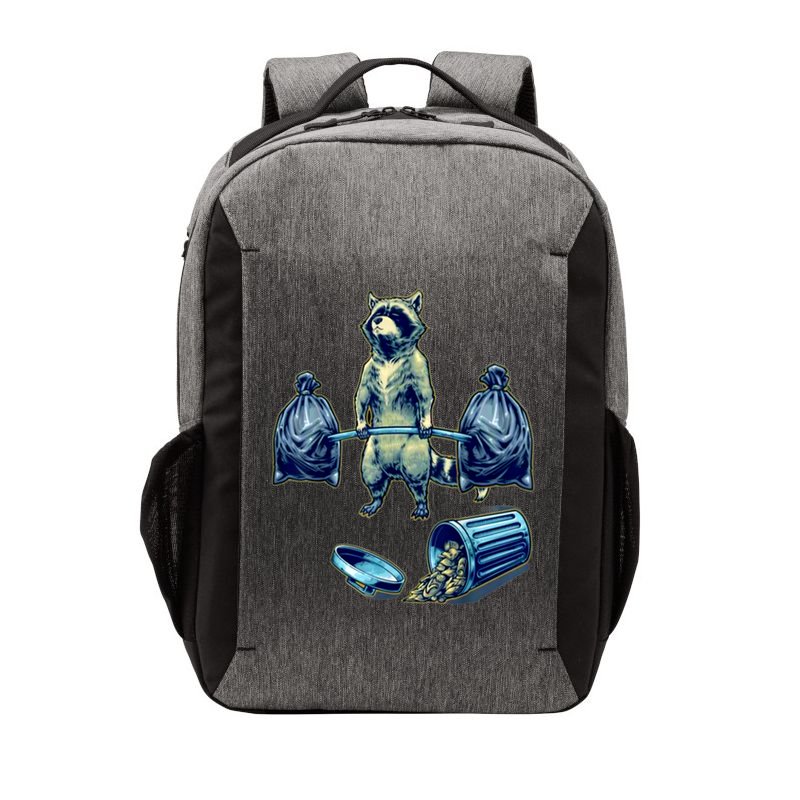 Deadlifting Raccoon Weightlifting Bodybuilding Fitness Gym Vector Backpack