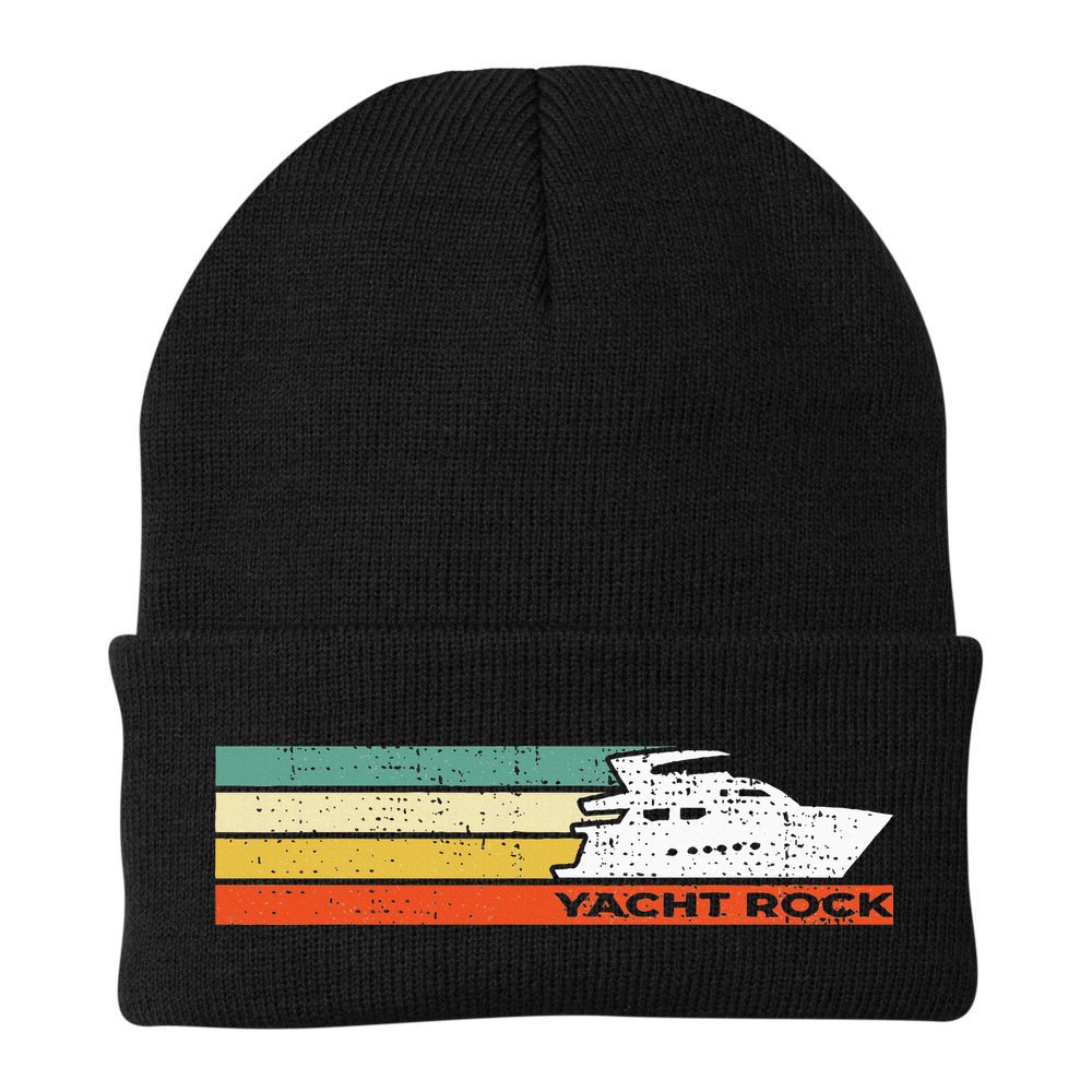 Distressed Retro Yacht Rock Beanie