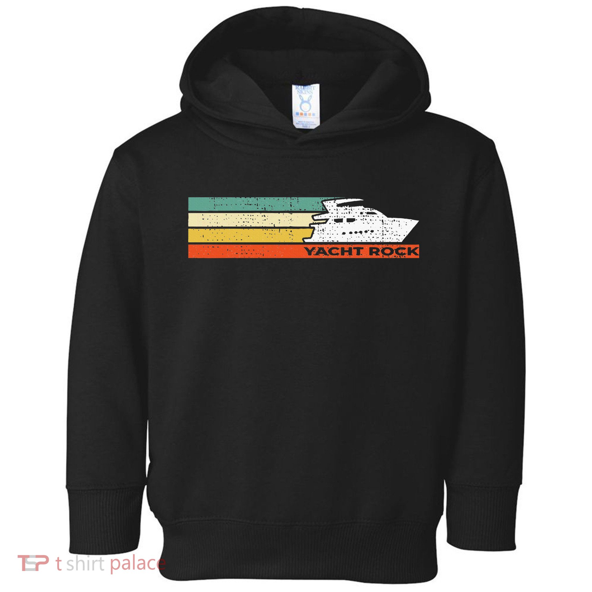 Distressed Retro Yacht Rock Toddler Hoodie