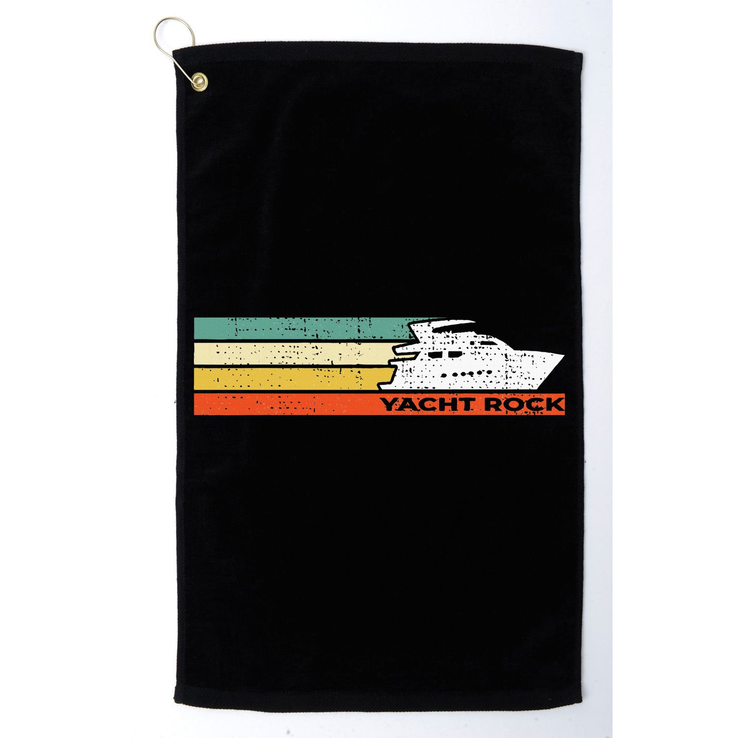 Distressed Retro Yacht Rock Golf Towel