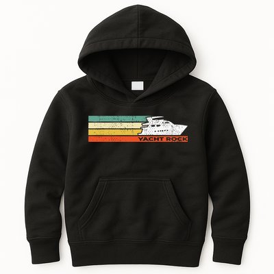 Distressed Retro Yacht Rock Kids Hoodie