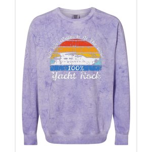 Distressed Retro Yacht Rock Colorblast Crewneck Sweatshirt