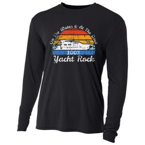 Distressed Retro Yacht Rock Cooling Performance Long Sleeve Crew