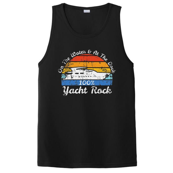 Distressed Retro Yacht Rock PosiCharge Competitor Tank